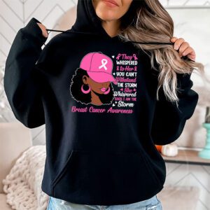 Im The Storm Black Women Breast Cancer Survivor Pink Ribbon Hoodie 2 4