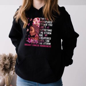 Im The Storm Black Women Breast Cancer Survivor Pink Ribbon Hoodie 3 1