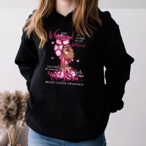 Im The Storm Black Women Breast Cancer Survivor Pink Ribbon Hoodie 3 3