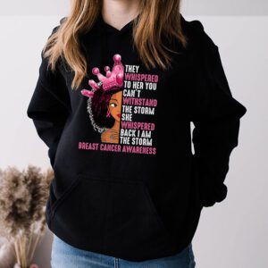 Im The Storm Black Women Breast Cancer Survivor Pink Ribbon Hoodie 3