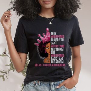 Im The Storm Black Women Breast Cancer Survivor Pink Ribbon T Shirt 1