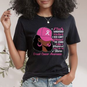 Im The Storm Black Women Breast Cancer Survivor Pink Ribbon T Shirt 1 4