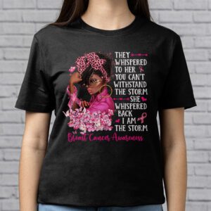 Im The Storm Black Women Breast Cancer Survivor Pink Ribbon T Shirt 2 2