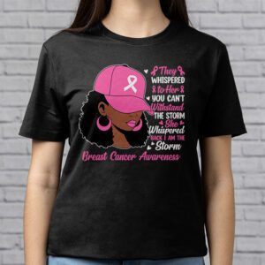 Im The Storm Black Women Breast Cancer Survivor Pink Ribbon T Shirt 2 4