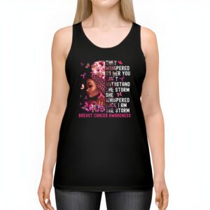 Im The Storm Black Women Breast Cancer Survivor Pink Ribbon Tank Top 2 1