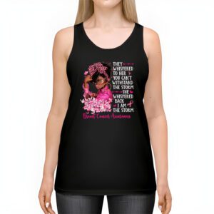 Im The Storm Black Women Breast Cancer Survivor Pink Ribbon Tank Top 2 2