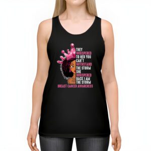 Im The Storm Black Women Breast Cancer Survivor Pink Ribbon Tank Top 2