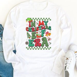 In My Christmas Elf Era Xmas Groovy Santa Squad Holiday Longsleeve Tee 1 7