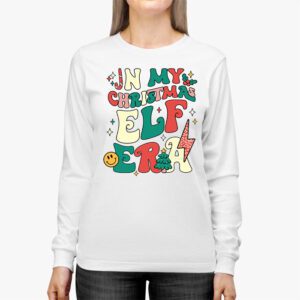 In My Christmas Elf Era Xmas Groovy Santa Squad Holiday Longsleeve Tee 2 6
