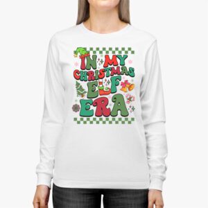 In My Christmas Elf Era Xmas Groovy Santa Squad Holiday Longsleeve Tee 2 7