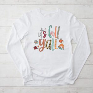 It's Fall Y'all Pumpkin Spice Retro Autumn Thanksgiving Longsleeve Tee