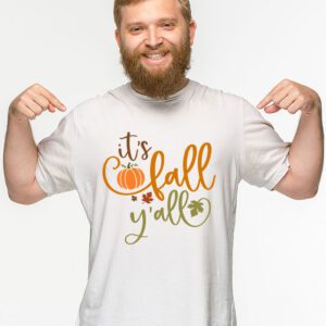 Its Fall Yall Pumpkin Spice Retro Autumn Thanksgiving T Shirt 2 4