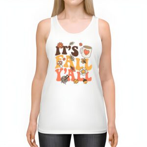 Its Fall Yall Pumpkin Spice Retro Autumn Thanksgiving Tank Top 2 1