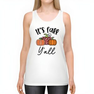 Its Fall Yall Pumpkin Spice Retro Autumn Thanksgiving Tank Top 2