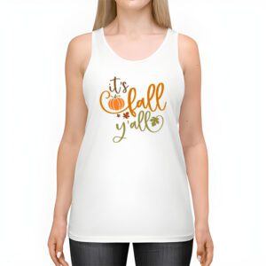 Its Fall Yall Pumpkin Spice Retro Autumn Thanksgiving Tank Top 2 4