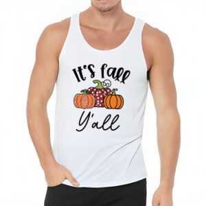 Its Fall Yall Pumpkin Spice Retro Autumn Thanksgiving Tank Top 3