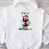 It's Fine I'm Fine Everything Is Fine Christmas Cat Santa Hoodie