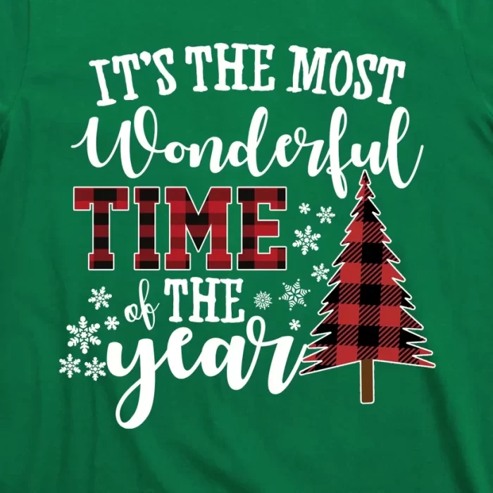 Its The Most Wonderful Time Of The Year Christmas Tree Holiday T Shirt 3