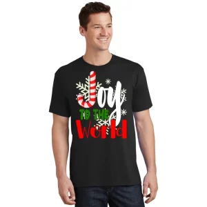 Joy To The World Christmas Festive T Shirt 1