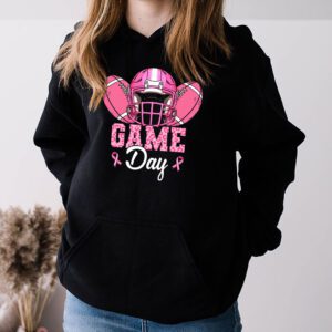 Leopard Game Day Pink American Football Tackle Breast Cancer Hoodie 3 3