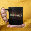 Leopard Stacked Christmas Family Matching Merry Christmas Mug Black