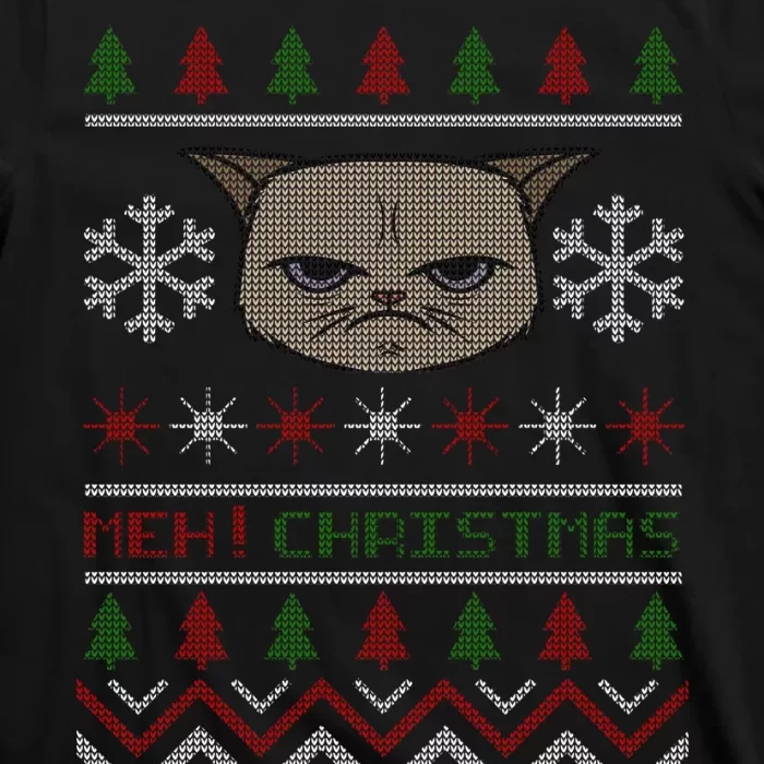 MEH Christmas Cat Ugly Sweater T Shirt 3