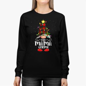 Mama Gnome Buffalo Plaid Matching Family Christmas Pajama Longsleeve Tee 2 4