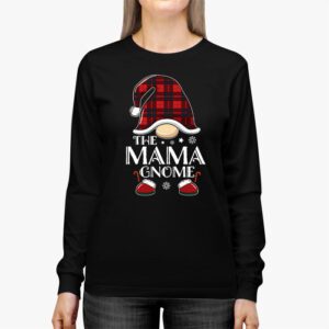 Mama Gnome Buffalo Plaid Matching Family Christmas Pajama Longsleeve Tee 2 5