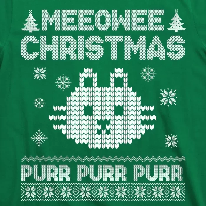 Meeowee Christmas Ugly Sweater T Shirt 3