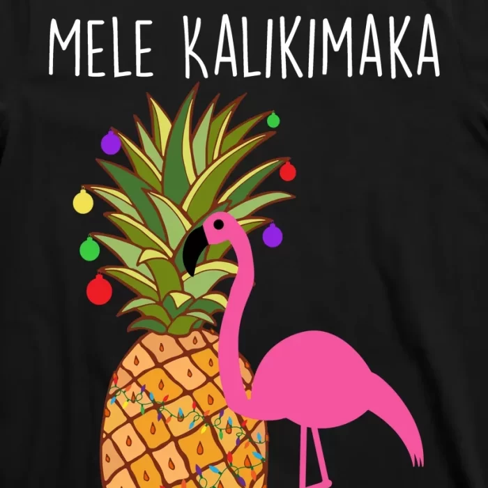 Mele Kalikimaka Flamingo Christmas T Shirt 3