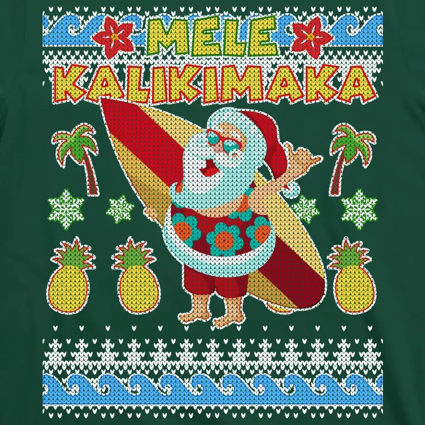 Mele-Kalikimaka-Santa-Ugly-Christmas-Hawaiian-T-Shirt-3 Mele Kalikimaka Santa Ugly Christmas Hawaiian T Shirt 3