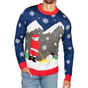 Melting Snowman Ugly Christmas Sweater