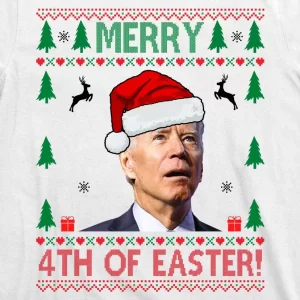 Merry 4th Of Easter Funny Joe Biden Ugly Christmas T Shirt 3