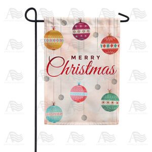 Merry Christmas Balls Garden Flag