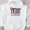 Merry Christmas Buffalo Plaid Red Santa Hat Xmas Pajamas Hoodie