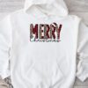 Merry Christmas Buffalo Plaid Red Santa Hat Xmas Pajamas Hoodie