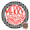 Merry Christmas Buffalo Plaid Sign