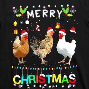 Merry Christmas Chicken Shirt T Shirt 3