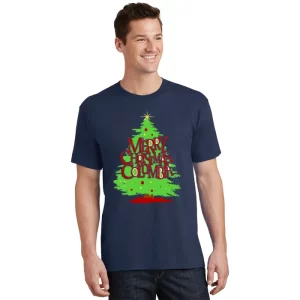 Merry Christmas Columbia T Shirt 1