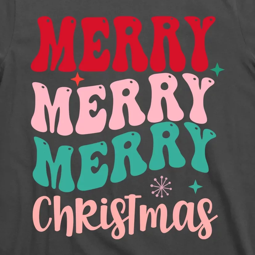 Merry-Christmas-Cute-Holiday-Groovy-T-Shirt-3 Merry Christmas Cute Holiday Groovy T Shirt 3
