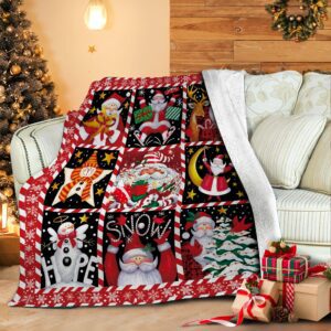 Merry Christmas DPTVL Sherpa Fleece Blanket