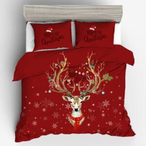 Merry Christmas Deer ClpTt Bedding Sets