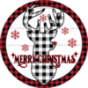 Merry Christmas Deer Sign