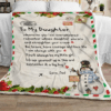 Merry Christmas Gift For Daughter Fleece Blanket