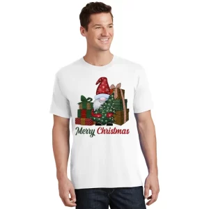 Merry Christmas Gnome Festive Holiday Gift T Shirt 1