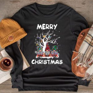 Merry Christmas Gnomes Funny Xmas Family Men Women Longsleeve Tee