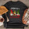 Merry Christmas Gnomes Funny Xmas Family Men Women Longsleeve Tee