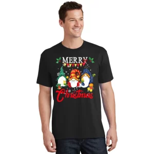 Merry Christmas Gnomies Christmas Gnome Xmas T Shirt 1