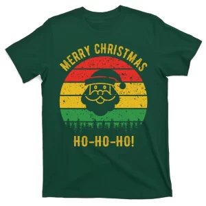 Merry Christmas Ho-Ho-Ho Vintage Santa T-Shirt