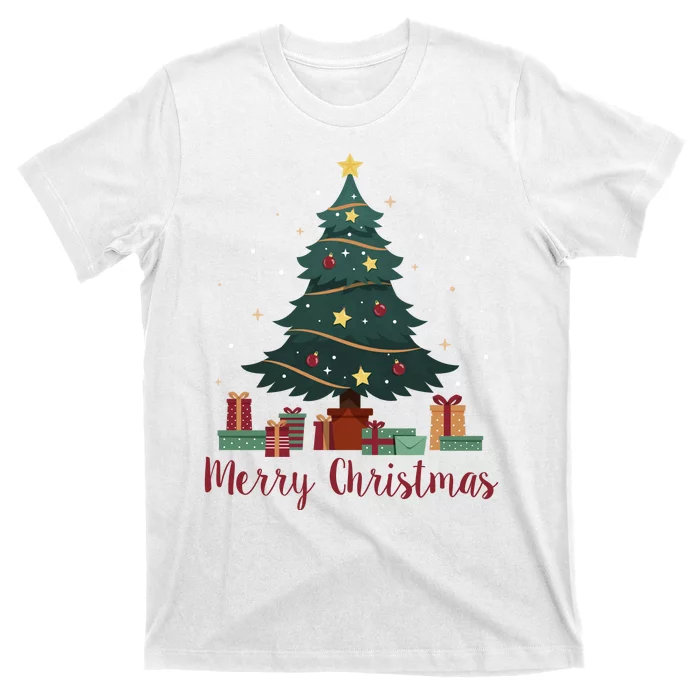 Merry Christmas Holiday Tree Festive T-Shirt